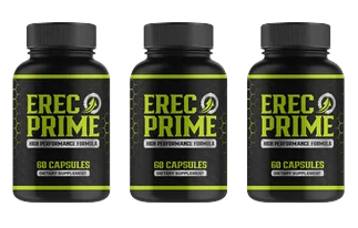 Three bottles of Erecprime capsules